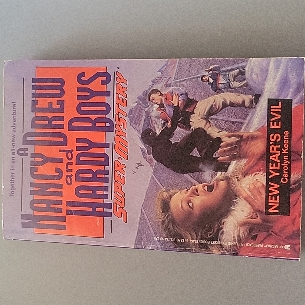 New Year's Evil Nancy Drew Hardy Boys Super Mystery Carolyn Keene 1990 1st Ed.